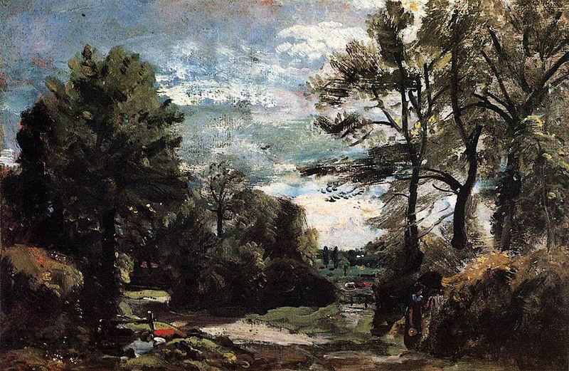 John Constable A Lane near Flatford